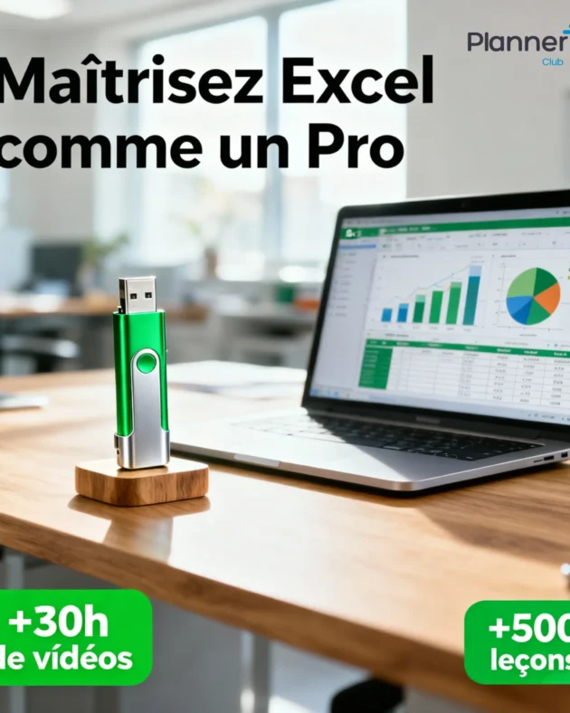 📊Formation Excel Avancée sur Clé USB – De Débutant à Expert